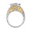 Platinum ring with investment size diamond. Angle 3