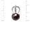 Black Pearl Diamond Earrings. 585 (14kt) White Gold. View 2
