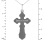 Reverse of Orthodox silver eastern cross pendant