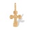 Gold Cross with Prayer in Church Slavic Language. Hypoallergenic Cadmium-free 585 (14K) Rose Gold