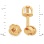 Knot Design Stud Earrings. View 2