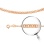 Double Rombo-link Solid Chain, Width 3.5mm. Certified 585 (14kt) Rose Gold, Diamond Cuts