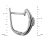 Ambitious Earrings in White Gold with 74 Diamonds. Tested 585 (14K) White Gold, Rhodium Finish. View 2
