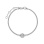 Avant-garde Diamond Designer Bracelet. Certified 585 (14kt) White Gold, Rhodium Finish