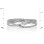 White Gold and Diamond Layered Ring. Tested 585 (14K) White Gold, Rhodium Finish. View 2