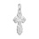 Men's Orthodox Silver Cross witith Slotted Inner Cross - Angle 2