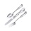 French-style Cutlery Set for Kids and Teens. Hypoallergenic 830/999 Silver, Stainless Steel