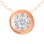 Multi-Diamond Miniature Slide Pendant - View 2. Note: Chain is not included in pendant price.