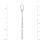 Men's Orthodox Silver Cross with Slotted Inner Cross: Measures 43mm (1-11/16 inch) in Height