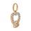 Pendant of Two Intertwined Hearts - Angle 2