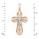 Reverse of the Diamond Crucifix Pendant 'The Spirit of The God'