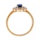 Sapphire and Diamond Ring with Nostalgic Motif - Angle 4