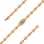 A Good Fortune Turquoise and Diamond Bracelet. Hypoallergenic 585 Rose Gold, Rhodium Detailing. View 2