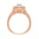 Renaissance-inspired engraved 585 rose gold ring. View 3