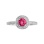 Madagascar Ruby and Diamond Scrollwork Ring. View 2