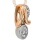 Daydream Pendant in 2-tone Gold with 6 Diamonds. Tested 585 (14K) Rose and White Gold. View 2