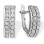 'The Diamond Essentials' Leverback Earrings. Certified 585 (14kt) White Gold