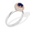 'Kashmir' Blue Sapphire and Diamond Ring. 750 White and Rose Gold, KARATOFF Series