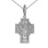 Diamond Deisis Orthodox Cross for Man. View 4