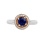 Premuim Karatoff Series. 'Kashmir' Blue Sapphire and Diamond Ring in 750 Gold. View 4