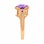 Nifty Ring with Amethyst Diameter 10mm. Hypoallergenic Cadmium-free 585 (14K) Rose Gold. View 3