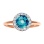 Fancy Cut Blue Topaz Ring. View 2