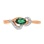 Oval Emerald and Diamond Ring. View 2
