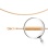 Oval Snake-link Solid Chain, Width 1.6mm. Certified 585 (14kt) Rose Gold, Diamond Cuts