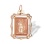 Your Holy Guardian Angel Pendant. Certified 585 (14kt) Rose Gold, Transparent Enamel