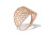 Arabesque Motif Rose Gold Ring. Certified 585 (14kt) Rose Gold