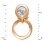 Versatile Diamond Stud Earrings in 585 Rose Gold. View 3