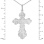 5 Holy Images Orthodox Silver Cross. View 3