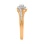Ring Featuring 31 Diamonds. Hypoallergenic 585 Rose Gold, Rhodium Detailing. View 3