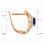 'Fusion of Emotions' Sapphire and Diamond Earrings in 585 Rose Gold, Height 17mm