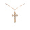 Trefoil Orthodox Cross - Save and Protect Cross. Certified 585 (14kt) Rose and White Gold