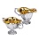 Silver Tea Set 'Kamelia-2'. Hypoallergenic Antibacterial 925 Gilded Silver