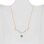 Emerald and Diamond Convertible Rose Gold Necklace. View 5