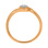 Intriguing Ring with Diamond Cluster. Hypoallergenic 585 Rose Gold, Rhodium Detailing. View 4