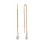Playful Diamonds Threader Earrings. Certified 585 (14kt) Rose Gold, Rhodium Detailing