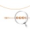 Ball-link Chain, Width 1.0mm. Diamond-cut Solid 585 (14kt) Rose Gold