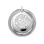 Closed Diamond Multiple-wear Convertible Slide Pendant in 585 white gold