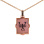 Laser-cut Rose Gold Pendant 'Scorpio Zodiac'. October 24-November 22