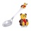 Toddler Silver Spoon with 'Teddy Bear'. Hypoallergenic 925/999 Silver, Hot Enamel