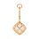 Reverse of Diamond Earrings with Mother-of-pearl Rhombus Pendants