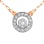 Diamond Rose Gold necklace. View 2
