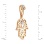 Diamond Openwork Hamsa Pendant in Rose Gold. View 2