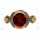 Garnet and Diamond Rring. View 2