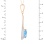 Blue Topaz Pendant Height. View 3