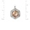 Rauh Topaz & Diamond Hexagonal Earrings. View 2