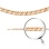 Florentina-link Chain, Width 5.0mm. Diamond-cut Solid 585 (14kt) Rose Gold